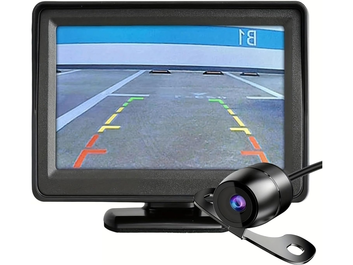 Kit De Cámara De Visión Trasera Para Coche, Pantalla De 4,3 Pulgadas Con Asistente