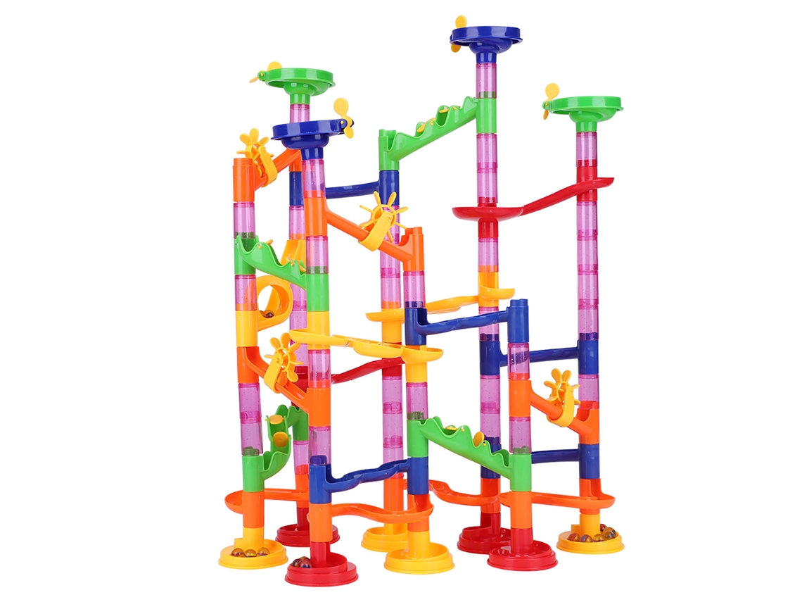 Ats-juguetes Educatsivos Diy Carrera De Canicas Laberinto Bloques De Pista Para Niños Niñas