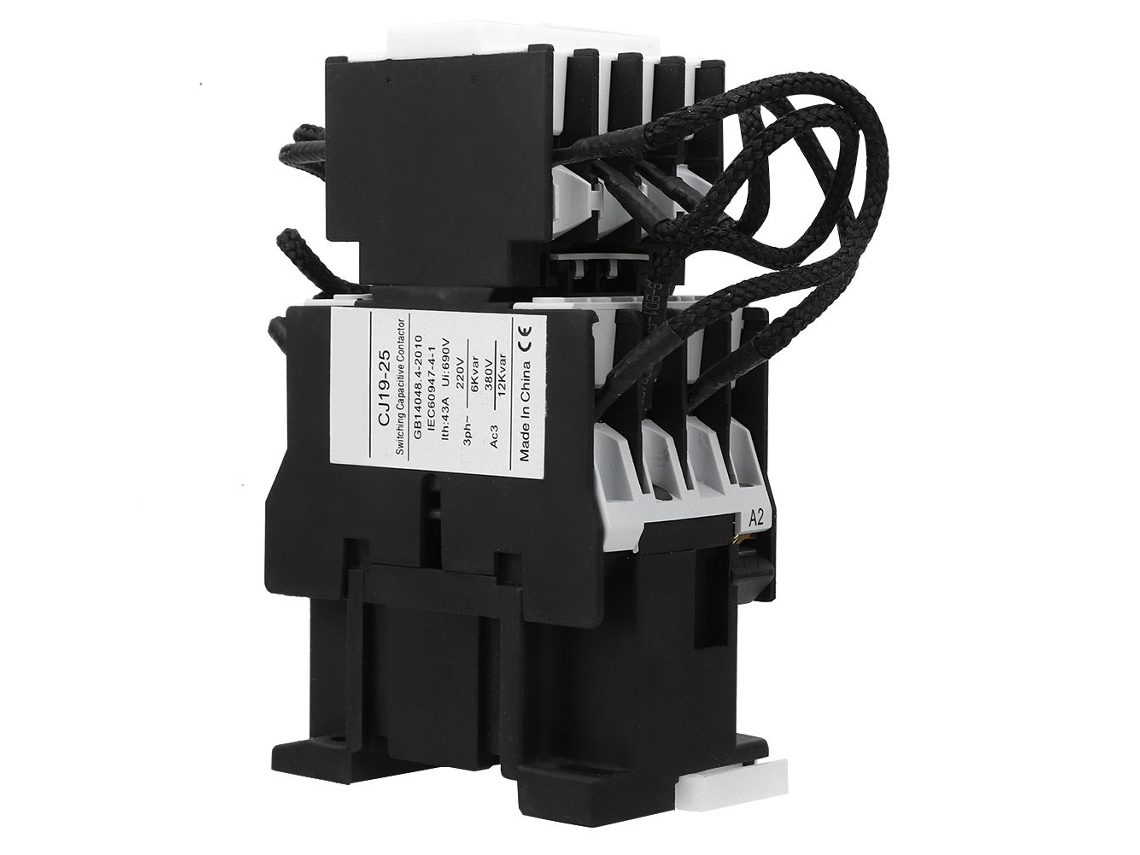 Contacto De Condensador Cj19-25/11 Ac220v 25a 1no 1nc Interruptor De Transferencia