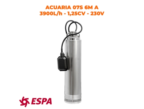 Bomba de agua sumergible ESPA - Modelo ACUARIA 07S-6M A