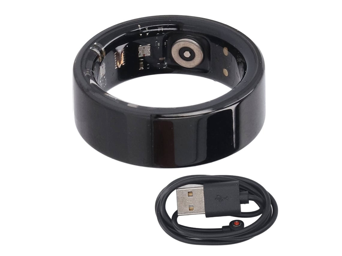 Anel Inteligente Contador De Passos Aço Inoxidável Ip68 Resistente À Água Aplicativo Fitness Tracker Leve