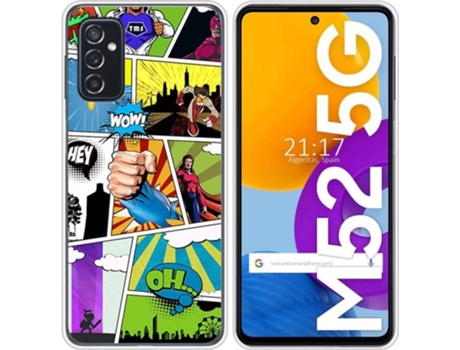 Carcasa Samsung Galaxy M52 5G TUMUNDOSMARTPHONE Comic Multicolor