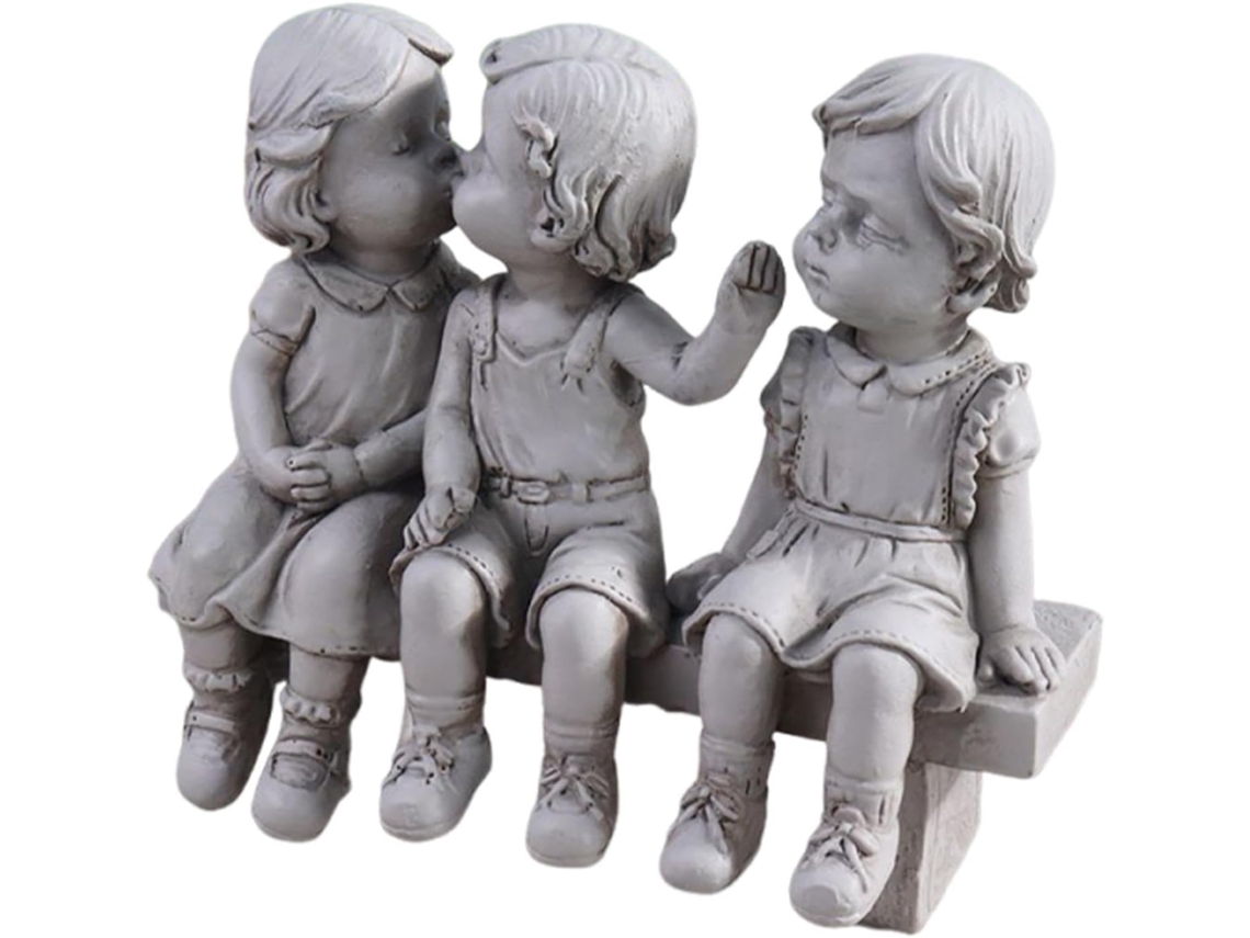 Estatua De Cachorro Niño-niña – 16,5 Cm,