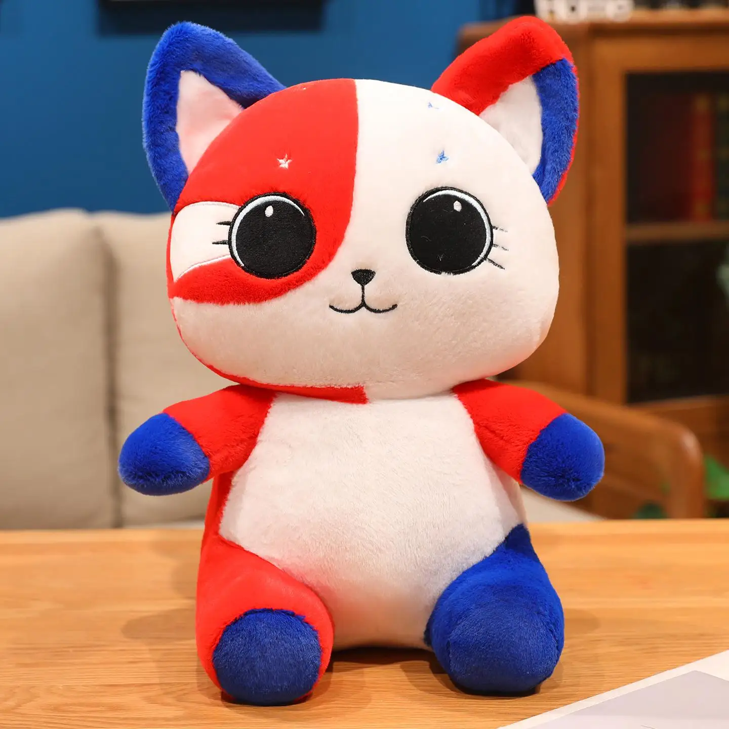 (azul, 45 Cm) Peluche/muñeco De Gato Adorable