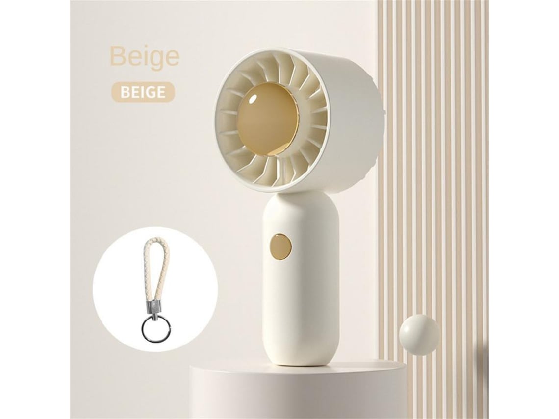 (blanco) Mini Ventilador De Mano, 3 Velocidades De Viento, Batería Recargable De 507 Mah, Te Mantiene Fresco Este Verano.