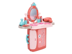 Tocador Infantil 3 En 1 Con Mesa De Maquillaje De Juguete Para Niños Y Niñas, Con Maleta.
