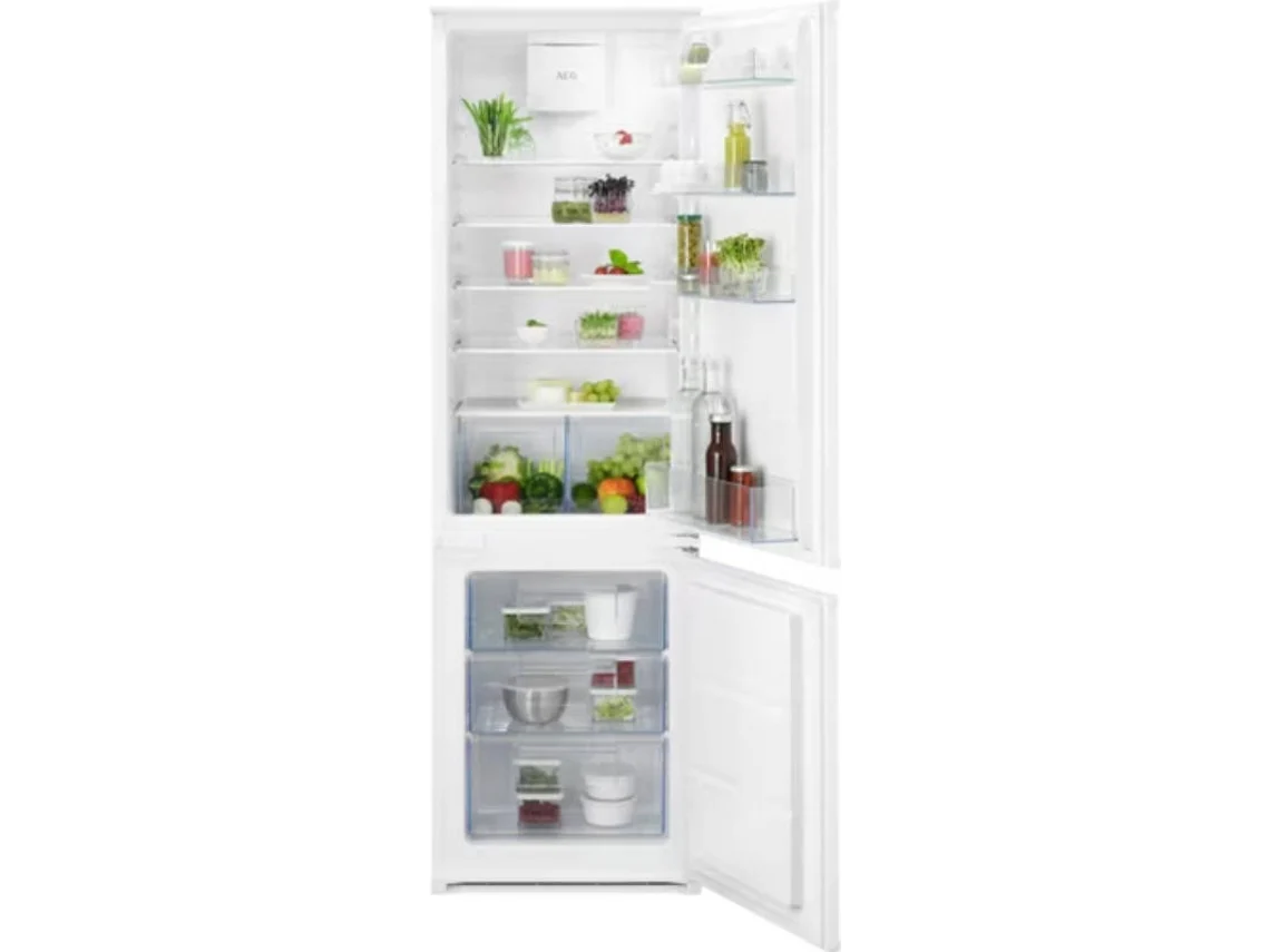 Frigorífico Combi Empotrable AEG OSC5D181ES (Low Frost - 1772 cm - 267 L - Blanco)