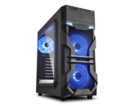 Sharkoon Vg7-W Azul Torre Midi Negro