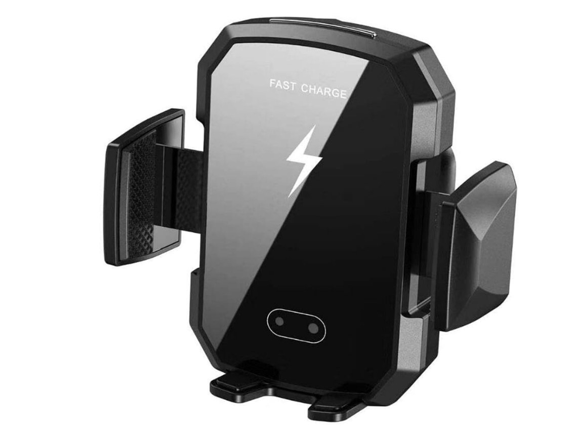 Cargador Inalambrico Auto Qi Fast Sensor Gravedad Yizhood Negro