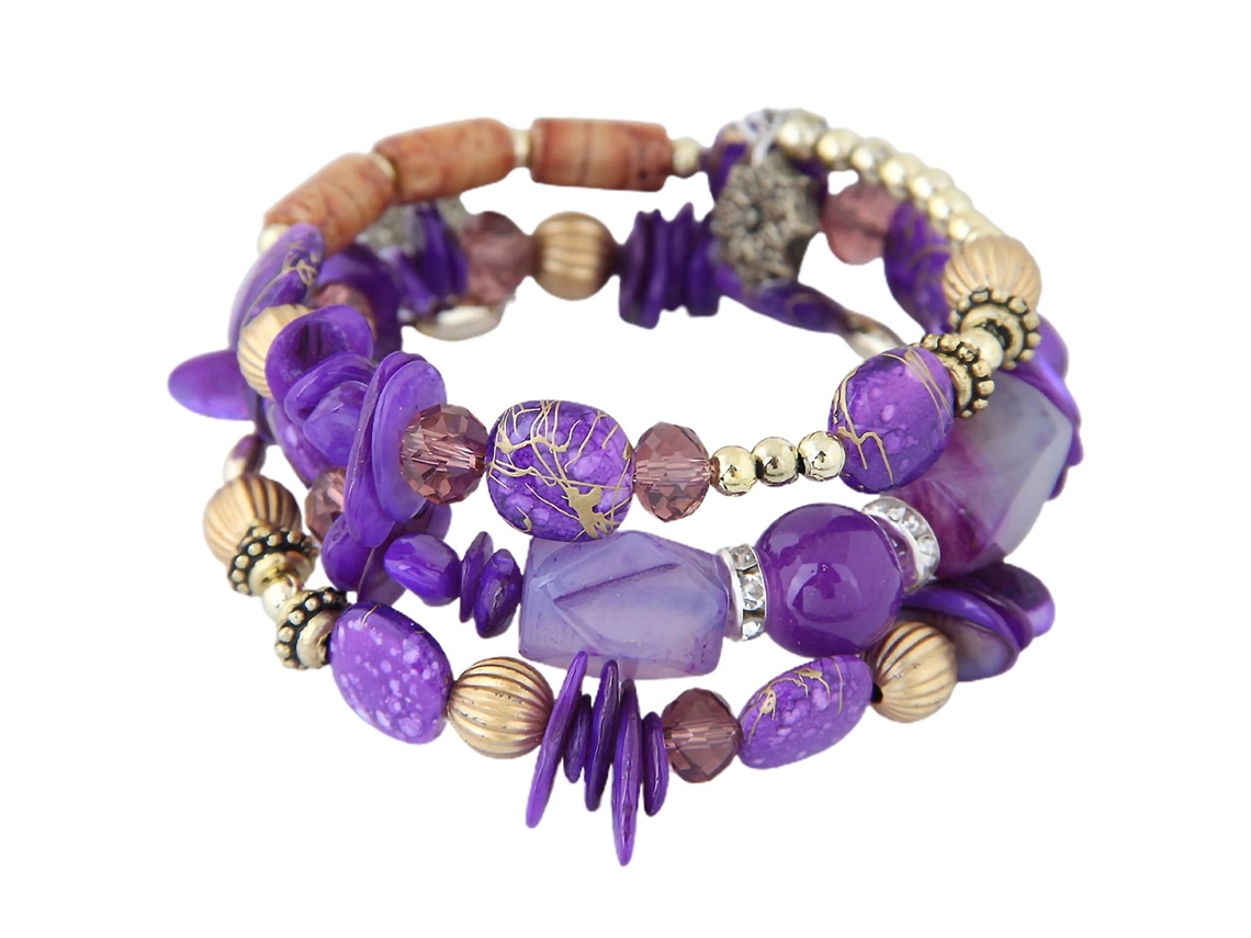 Pulsera vintage para mujer con cuentas de turquesa y cristales sintéticos. Ideal para estudiantes. Nostalgia88