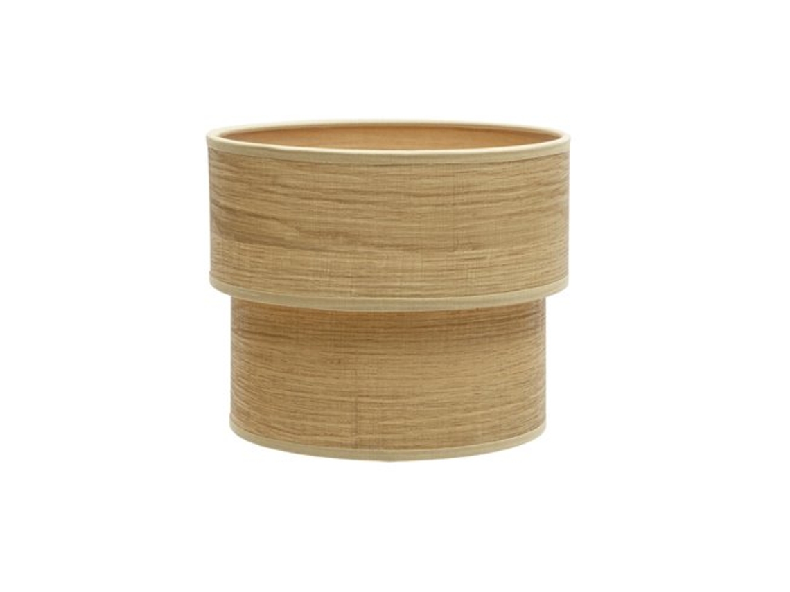 Pantalla Sobremesa Doble Smile Madera Clara E14 (18x16x16cm)