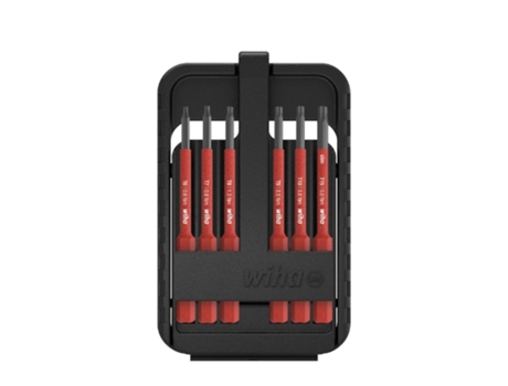 WIHA Juego de bits slimBit electric TORX®, de 7 unid., incl. caja de slimBits (43154)
