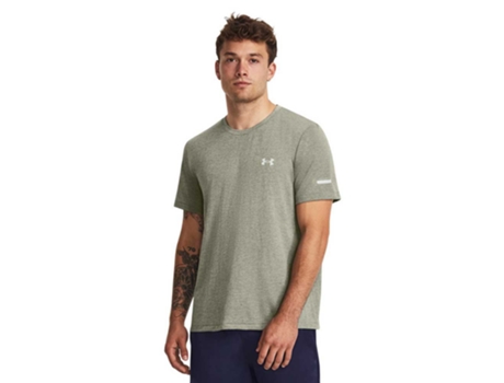Camiseta de Hombre para Running UNDER ARMOUR Sem Costura Stride Verde (2XL)
