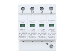 Dispositivo De Protección Contra Sobretensiones Arc White 4p Lt1-40 40ka Módulo Anti-rayos 420v Trifásico 4 Hilos