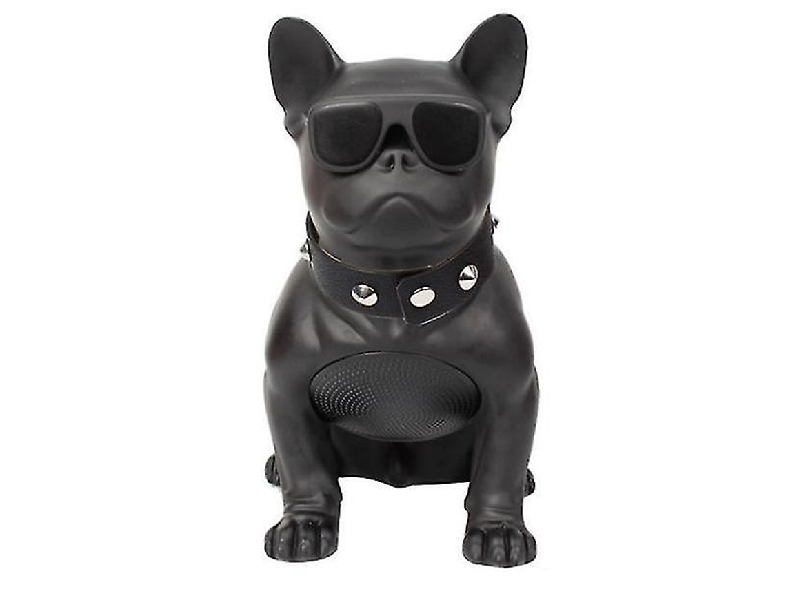 Altavoz portátil para bulldog francés, radio FM, MP3 Yizhood (negro)