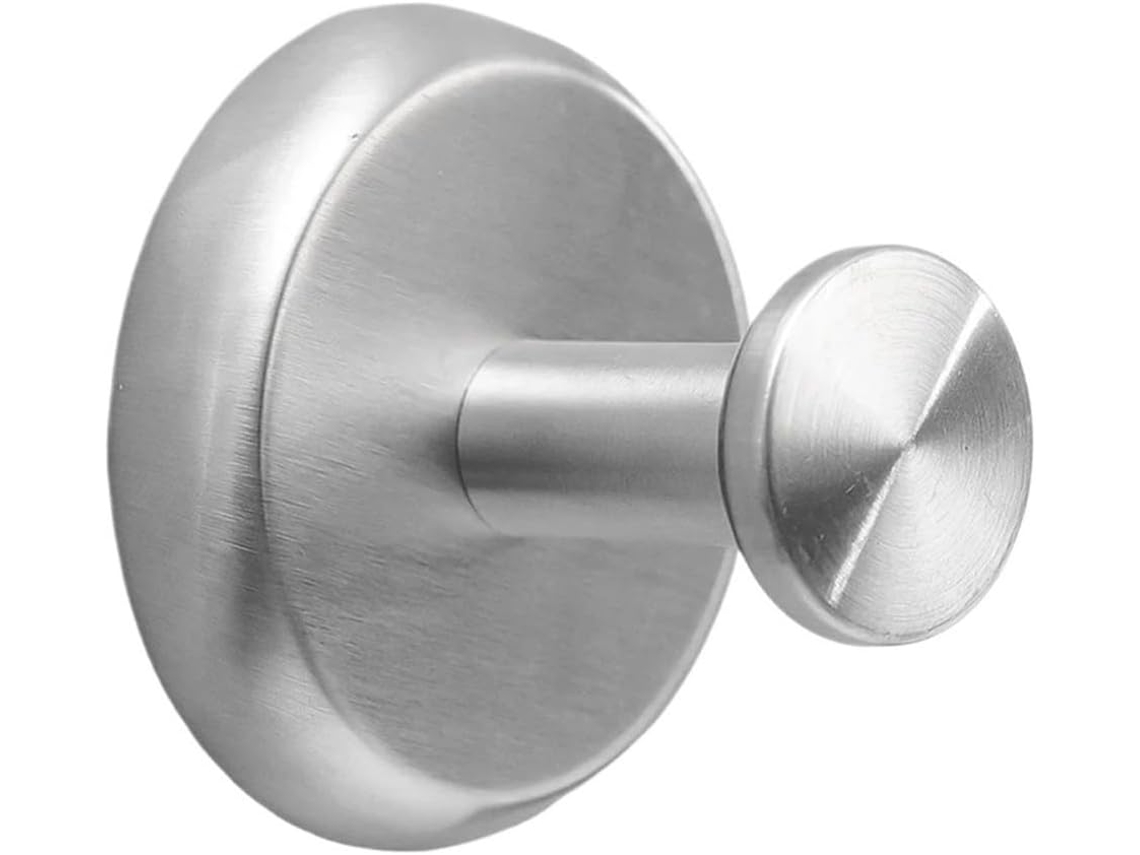 Juego de 8 ganchos de acero inoxidable con ventosa para montaje en pared, no requiere perforación | Sin marca
