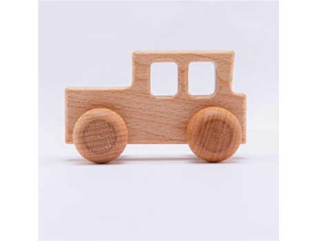 Coche Educativo de Madera de Haya Montessori de Madera 4Pcs, Juguete D 4 Piezas