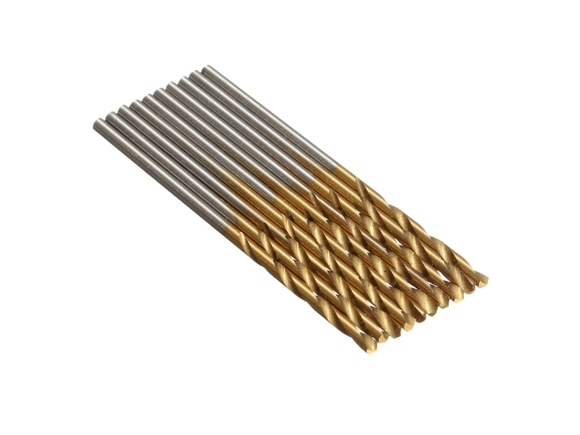 Juego de 3 brocas helicoidales de titanio HSS de 1/1,5/2/2,5/3 mm, 50 piezas/juego. 30 piezas de acero de alta velocidad | Sin marca