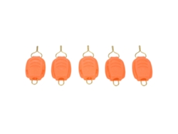 5 Tornillos Para Línea De Pesca Para Carretes De Spinning Y Baitcasting, Accesorio De Pesca Naranja