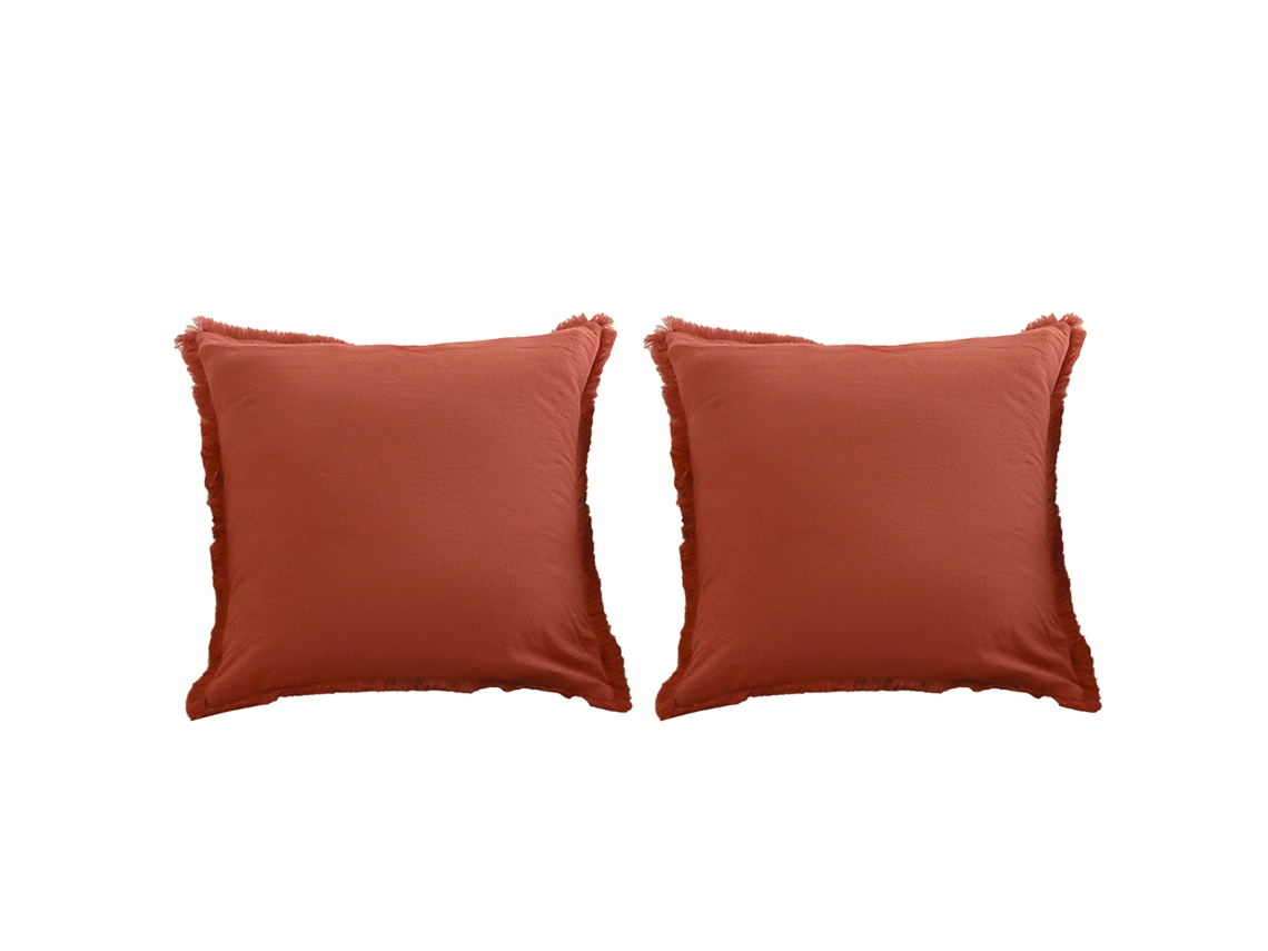 Funda De Almohada De Gamuza Con Borlas, 45,7 X 45,7 Cm