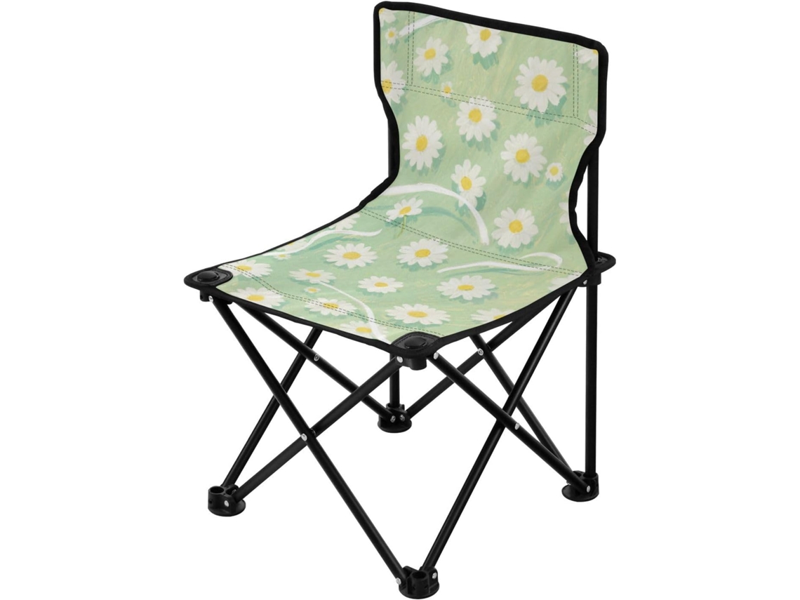 Silla De Camping Compacta Y Acero Nailon Transpirable Resistente