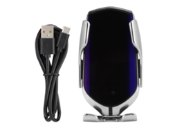 Soporte Para Coche (inducción Automática Infrarroja Carga Inalámbrica 10w) Plata R1 Cargador Inalámbrico De Soporte Para Móvil En Coche