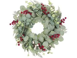 Guirnalda de flores artificiales, ideal para la puerta principal, 51 cm, decoración interior y exterior, bodas, ergonómica, STELASPLEN.