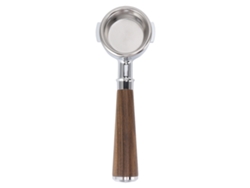 Portafiltro sin fondo de 54 mm de acero inoxidable con mango de madera para Breville Serie 8