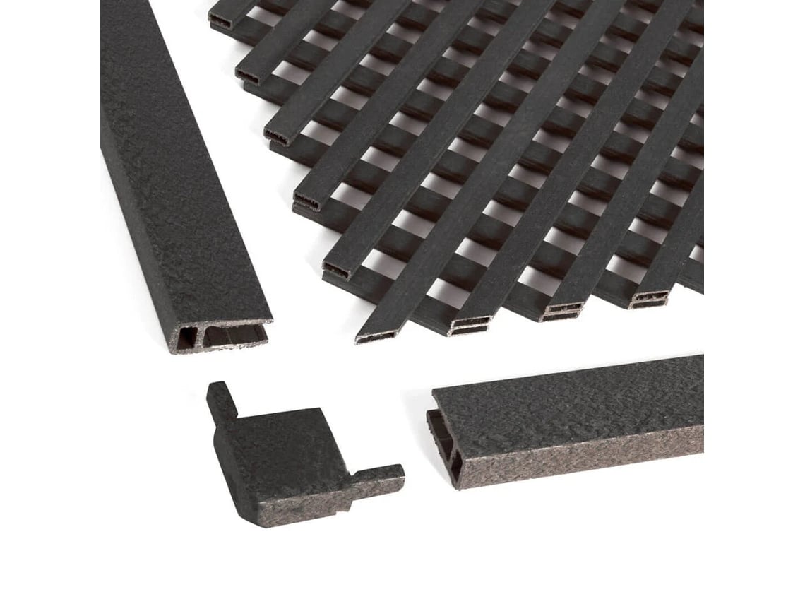 Pack Instalación Lop Truss + 3 Perfiles + Kit Cuadrado Antracita 0,8x1,15 M NORTENE