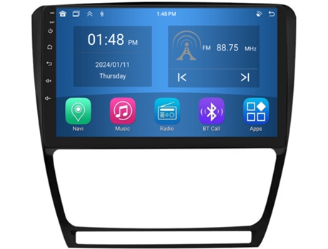 Autoradio 4GB RAM64GB ROM ROVERONE para Skoda Octavia 2 A5 2007 - 2013 CarPlay Android Coche Radio Bluetooth Navegación