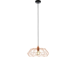 CAND TETO EGLO 1LAMP E27 COBRE CARLTON 2