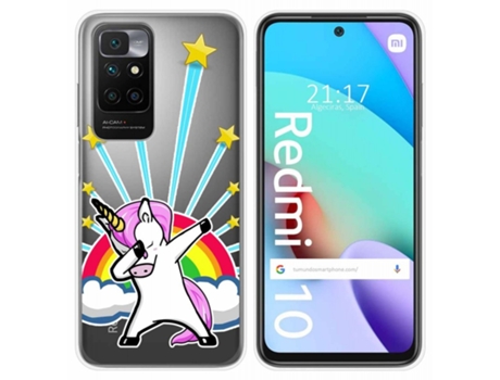 Carcasa Xiaomi Redmi 10 TUMUNDOSMARTPHONE Dibujos Transparente Multicolor