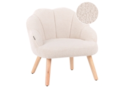Sillón Infantil Beliani Miland En Crema Bouclé 50x53x55