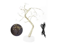 Luz De Árvore Artificial Led 36 Luzes Quentes Usb/bateria Ip20 Decorativa Diy Para Festas E Lar