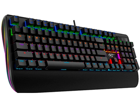 Teclado Gaming HAVIT KB464L-FL (Mecánico - Español - Negro)