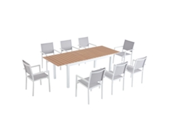 Conjunto de Comida CONCEPT U Madera Aluminio 8 Lugares