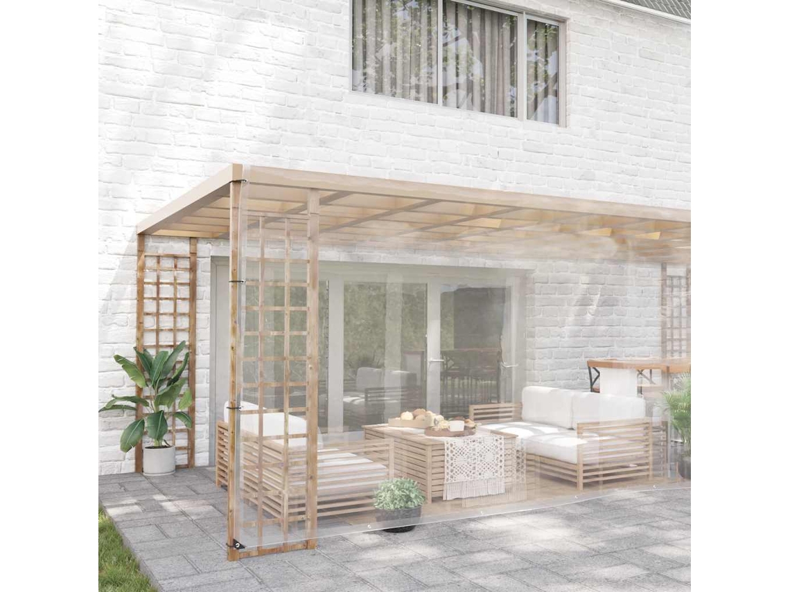 Maison Exclusive - Lona Transparente Con Ojales Pvc 6x10 M