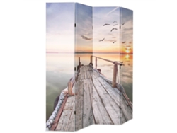 Biombo Divisor | Biombo Separador | Separador De Ambientes Plegable 160x170 Cm Lago