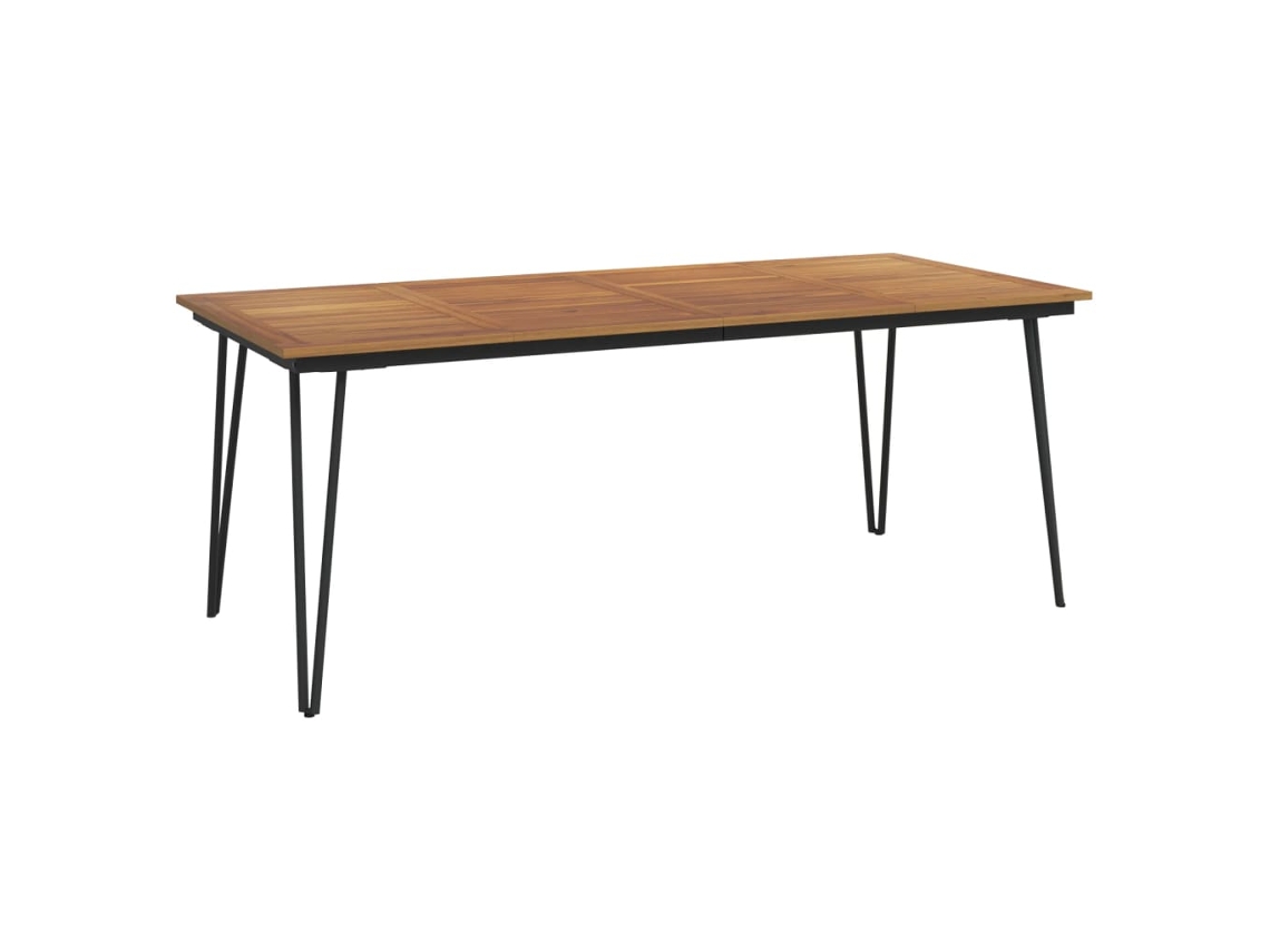 Maison Exclusive - Mesa De Jardín Con Patas En U Madera Maciza Acacia 200x90x75 Cm