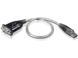 Adaptador de interfaz ATEN UC232A USB RS-232 Plateado