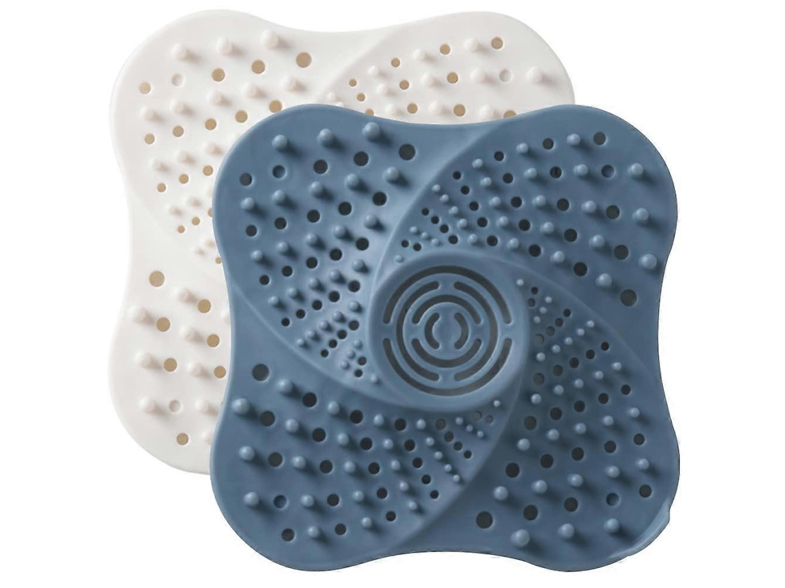 Cazador De Pelo Para Ducha Con Ventosas Filtro Anti Pelo Para Bañera Fregadero Tapón De Desagüe Silicona Pvc
