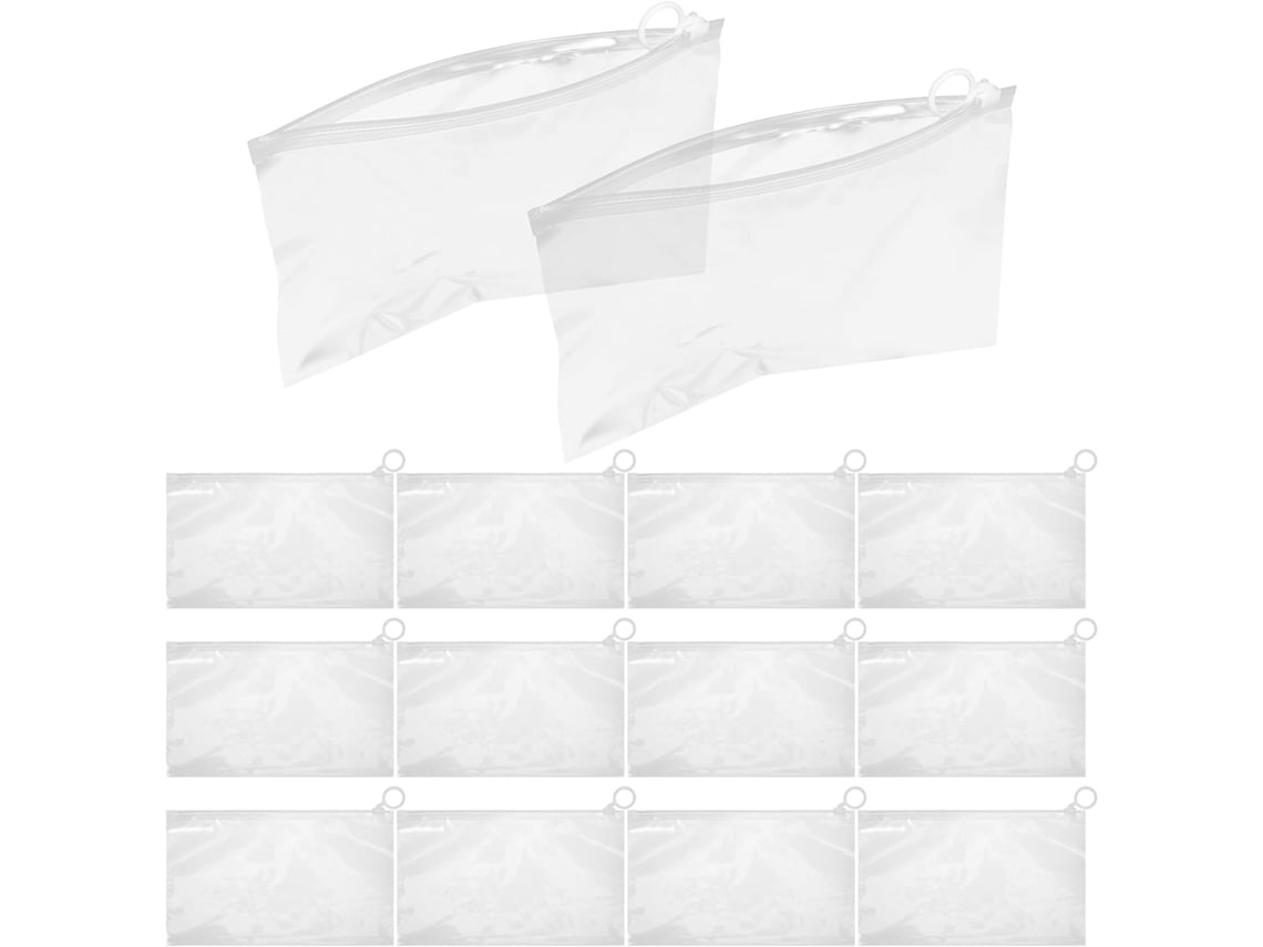 Conjunto De 20 Estojos Para Lápis Com Zíper Suave, Grande Capacidade, Material Pe Impermeável, Bolsa Portátil
