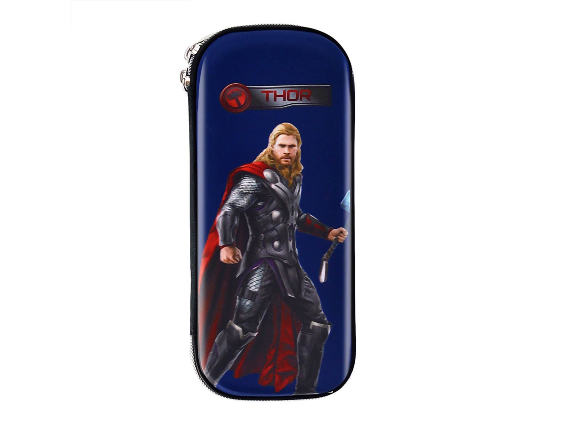 Bolsa De Lápices Estilo Cartoon Bonito Resistente A Golpes Cremallera De Metal Ligera Portátil Duradera Gran Capacidad