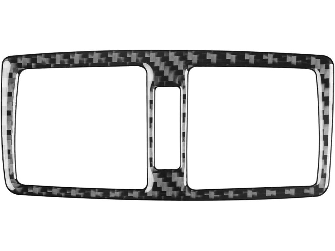 Juego De 2 Pegatinas Para Rejillas Ventilación Centrales Fibra Carbono Suave Mercedes-benz Clase G W463