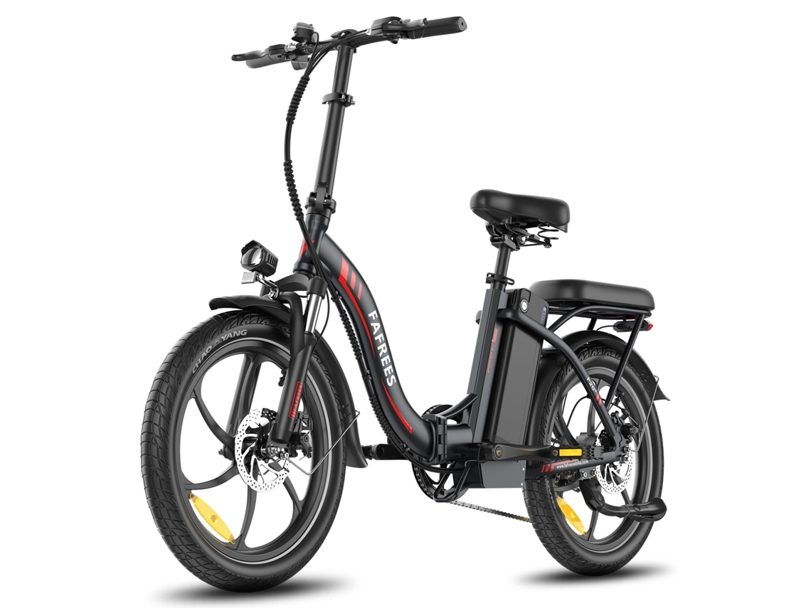 Bicicleta eléctrica Fafrees F20, motor de 250 W, batería de 36 V 20 Ah, neumáticos de 20 pulgadas, frenos de disco mecánicos, color negro