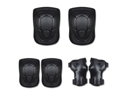 Rodilleras, coderas, patinetas, bicicletas, bicicletas de equilibrio, equipo de protección infantil, juego (S-15-30kg) YUYSAN negro