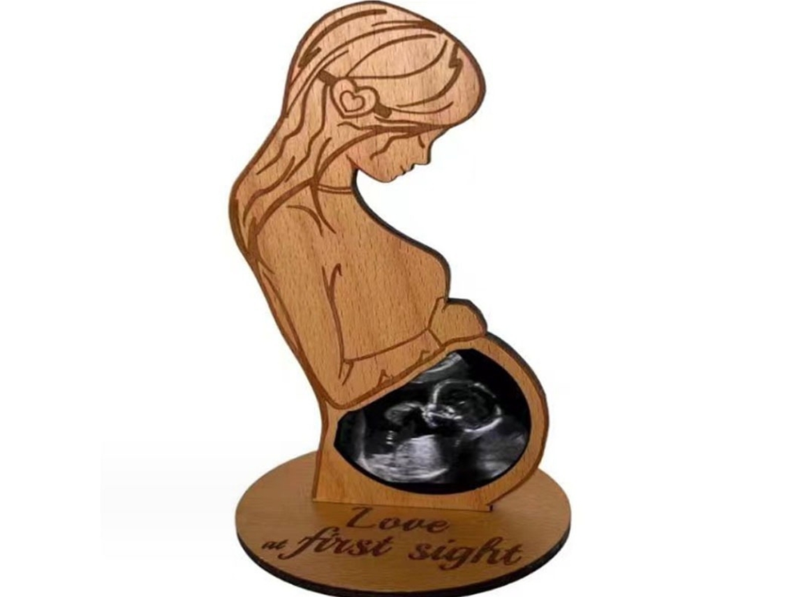 Marco De Recuerdo Para Ecografía De Embarazo, Decoración De Mesa, Regalo Para Una Amiga Embarazada. Estilo D Czhhmart
