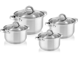 Batería de Cocina FLORINA Claude Plateado (8un)