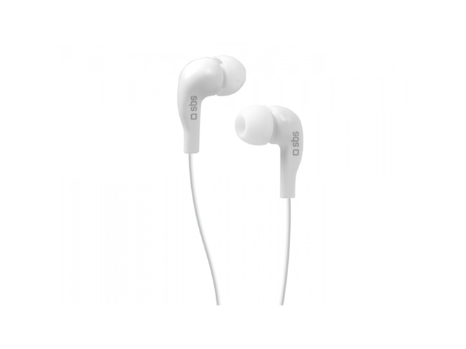 Auriculares con Cable SBS Stereo (In Ear - Blanco)