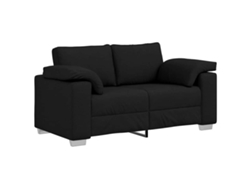 Sofá De Salón | Sofá De Descanso | Sofá Negro 160 X 80 X 82 Cm Tela